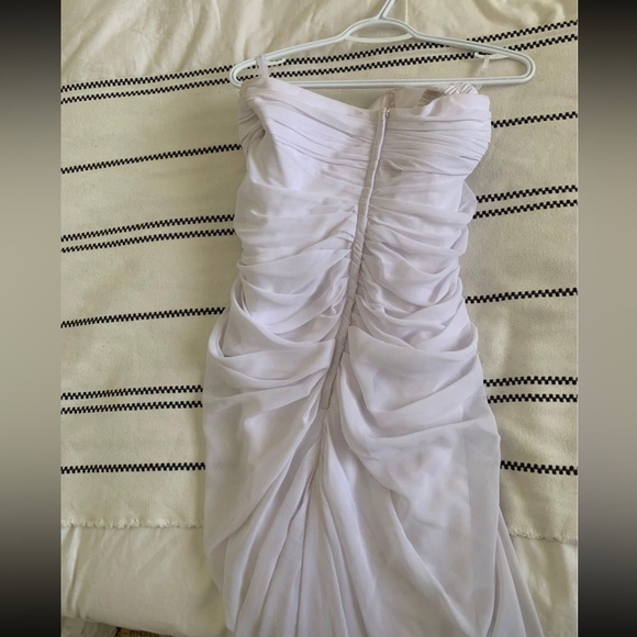 White Strapless Dress - Picture 2 of 2